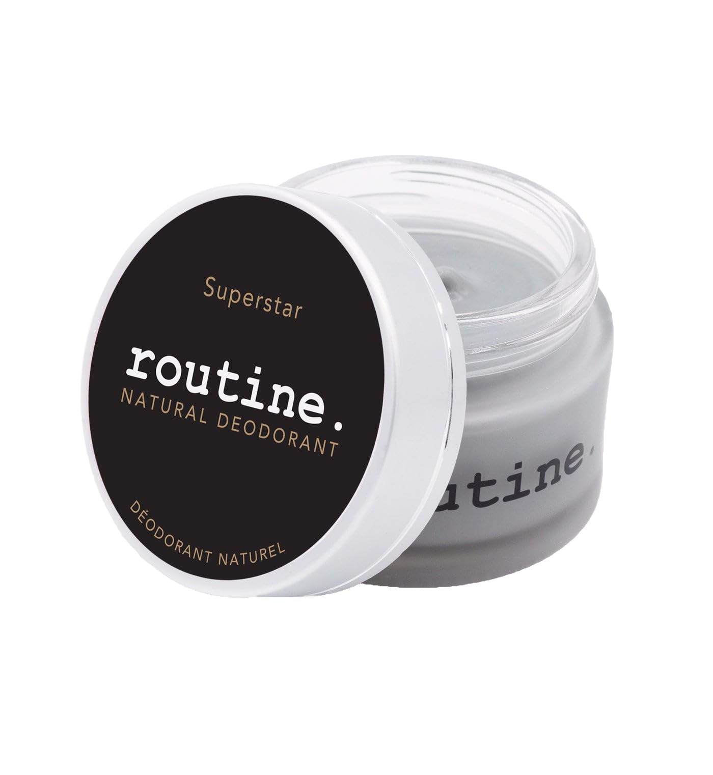 Routine. Natural Deodorant (2 Fluid Oz.) SuperStar, for Extra Sensitive Skin Activated Charcoal Fomula for Women and Men - Tonka, Sage, Cardamom Beauty and Personal Care Routine