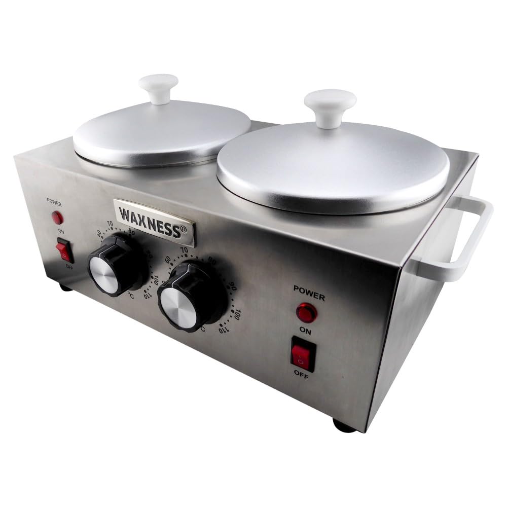 Double Wax Heater WN-5002 Titanium Elite Series 2 X 1 lb Beauty and Personal Care Waxness