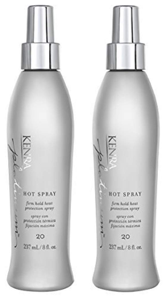 Kenra Platinum Hot Spray 20 | Heat Protection Styler | Long-Lasting, Firm Hold |Adds Vibrant Shine | Humidity & Thermal Protection |Clean Release From