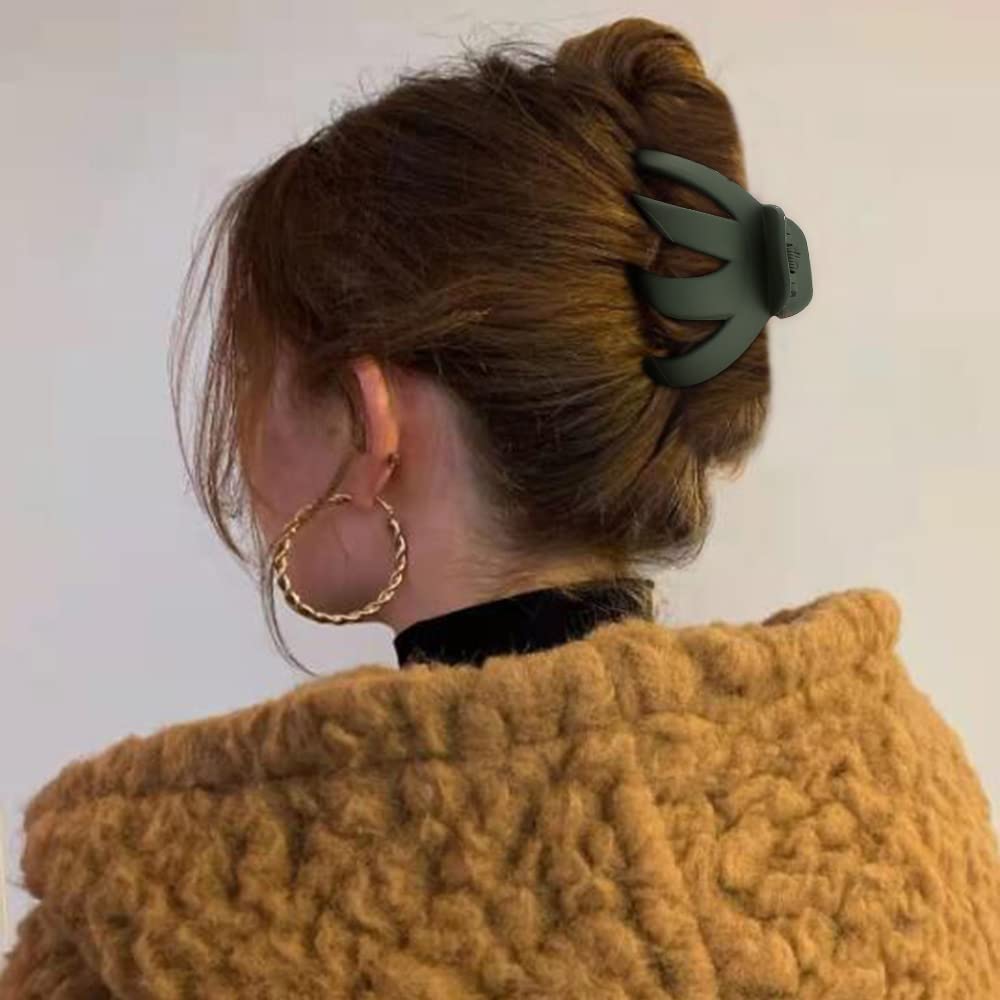 ATODEN Large Octopus Matte Jumbo Hair Clips for Thick Hair - 5 Pieces 3.15" Cute Giant Jaw Clips for Women Beauty & Personal Care Atoden