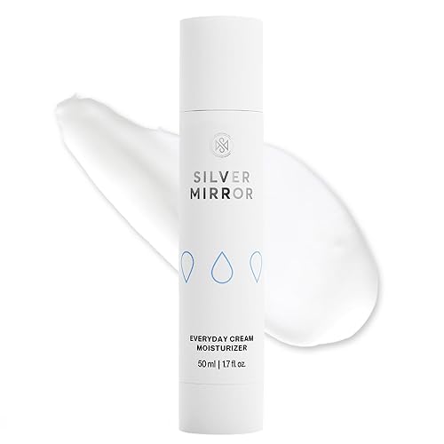 Silver Mirror Everyday Cream Moisturizer with Vitamin C & Grapeseed Oil, Hydrating Face Cream for Long Lasting Moisture, Barrier Support for All Skin Beauty & Personal Care Silver Mirror