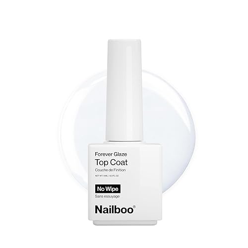 Nailboo Premier Forever Glaze Gel Nail Polish, Clear Top Coat LED Lamp Gel Polish, Self-Leveling DIY, Salon Quality Nail Color, Glossy Long-Wear, 0.3 Beauty & Personal Care Nailboo