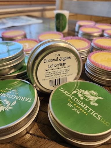 TariaCosmetics Coconut Jojoba Lotion Bar, Organic Coconut and Jojoba Oil for Soft, Supple Skin Beauty & Personal Care TariaCosmetics
