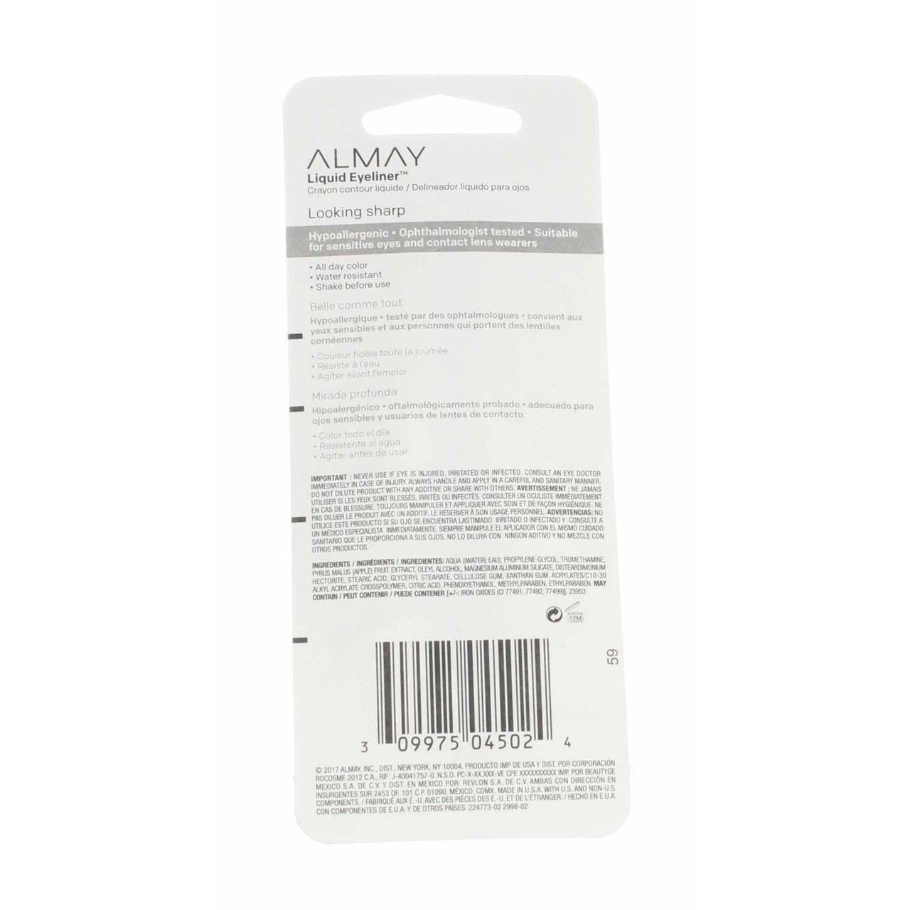 Rev Almay Liq E/L Brwn Size 68890 Beauty & Personal Care Almay