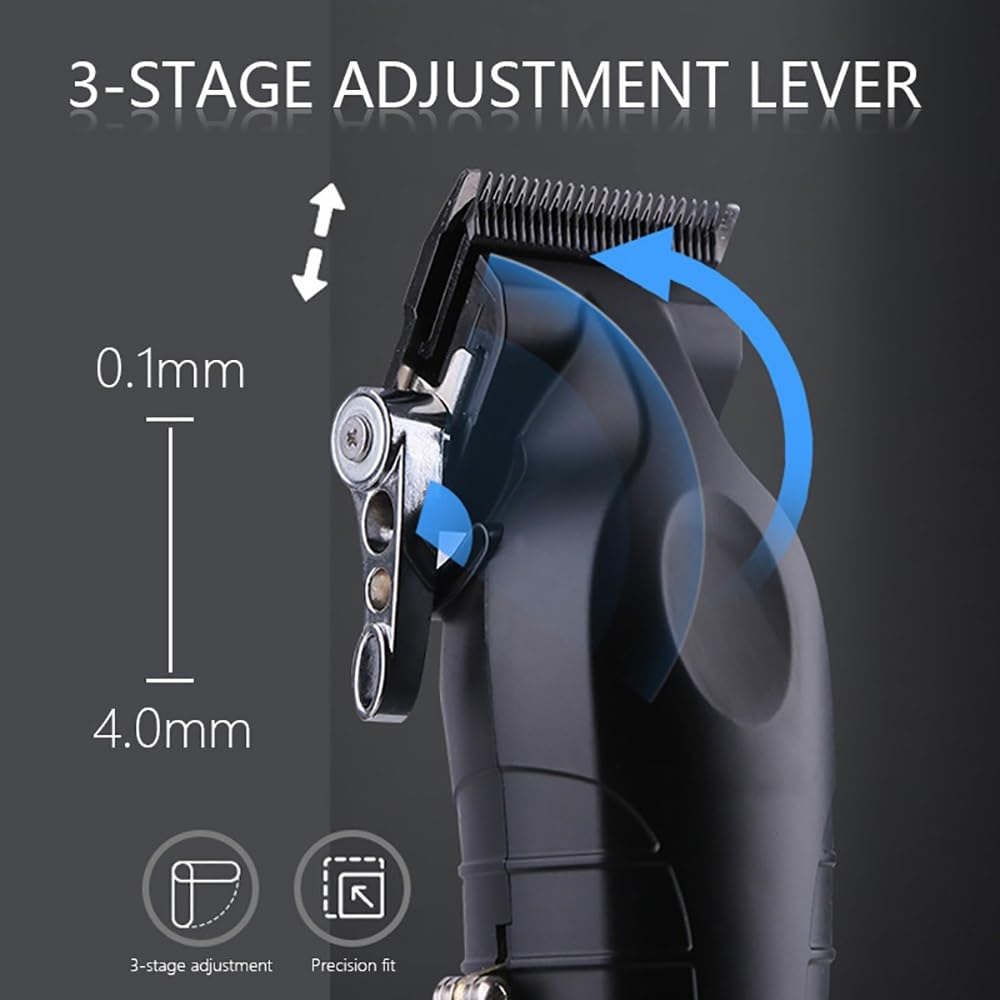 GLESVOWIO Mens Hair Clippers Professional Clipper for Men Cutting Machine with Seat Charger Trimmer Haircut Beauty and Personal Care GLESVOWIO