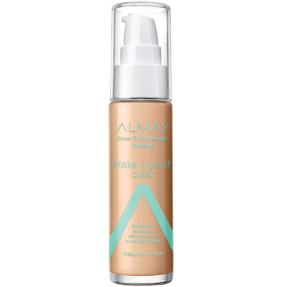 Almay Clear Complexion Makeup, Matte Finish Liquid Foundation with Salicylic Acid, Hypoallergenic, Cruelty Free-Fragrance Free, Dermatologist Tested,