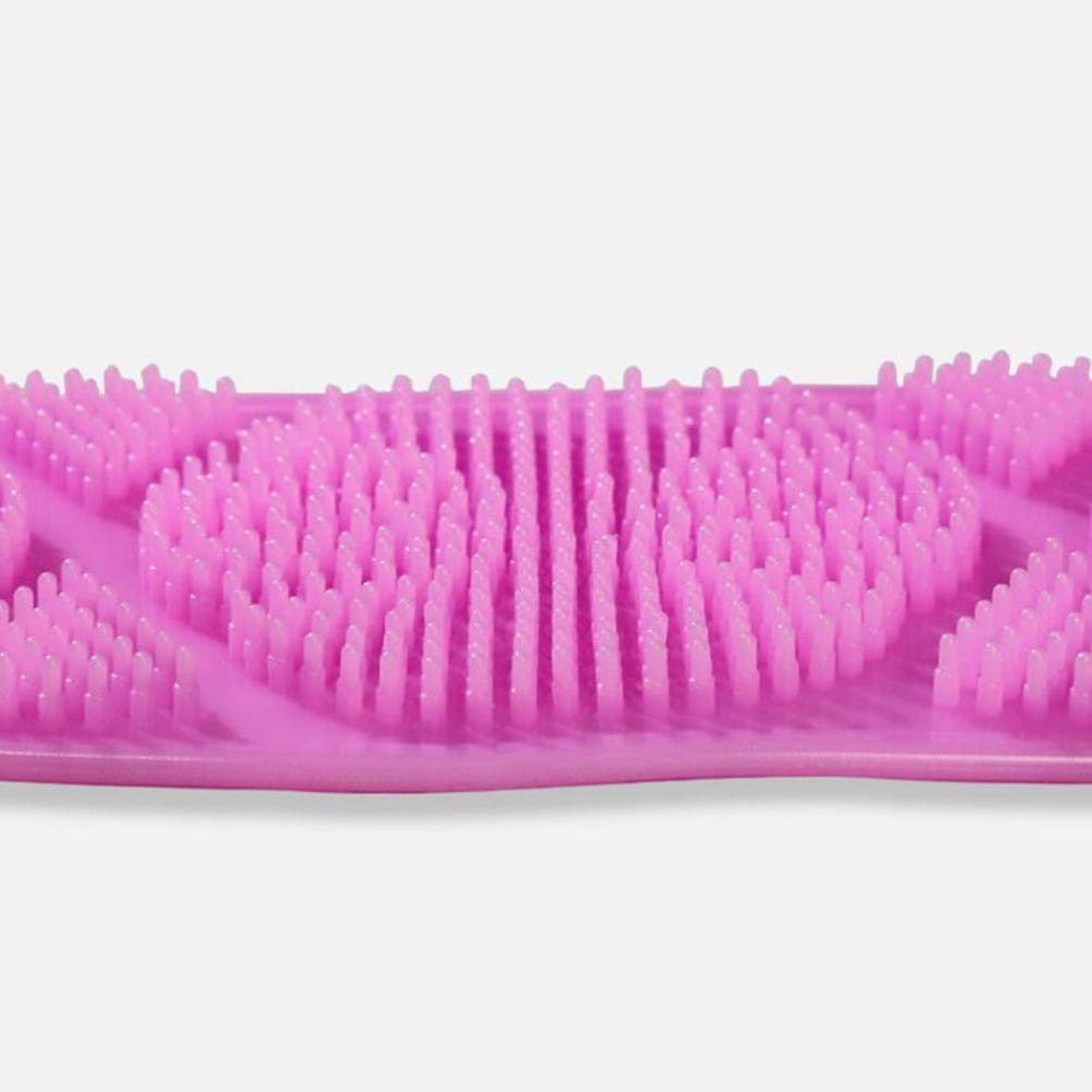 2pcs Long Strip Back Scrubber Bath Shower Scrubber Silicone Body exfoliator Body Massage Silicone loofah Back Massager Bath Brush Brush Deep Cleaning Beauty and Personal Care Hemoton