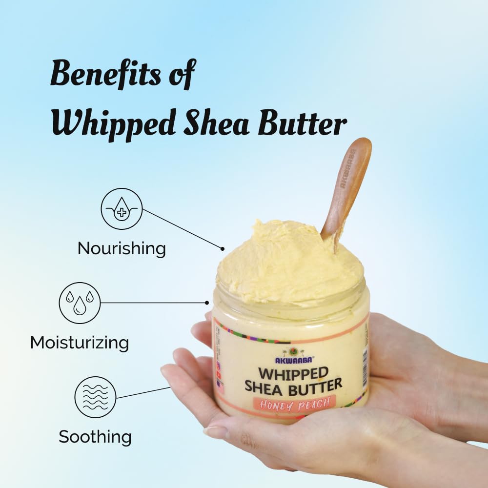 AKWAABA Whipped Shea Butter (Baby Powder) - Nourishes & Moisturizes | Made with Shea Butter | No Dyes & Parabens | 12 oz / 340 g Beauty & Personal Care AKWAABA