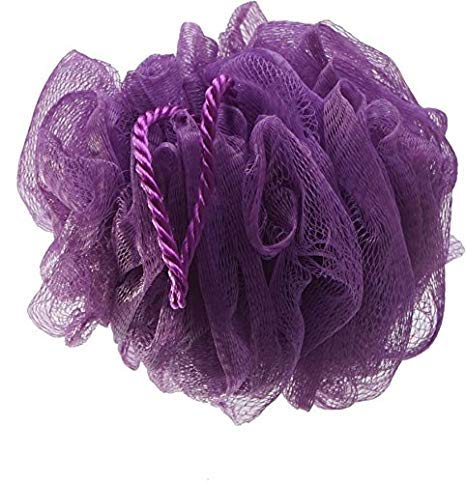 PLANET 007 Bath Shower Sponge Loofahs Mesh Pouf Shower Ball, Mesh Bath Shower Sponge, Purple - 3 Pcs Beauty and Personal Care PLANET 007