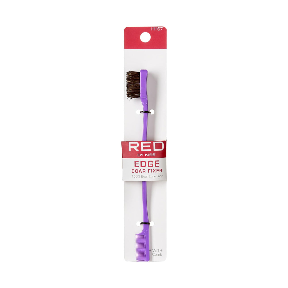 Red by Kiss Ultimate Edge Fixer Professional Boar Hair Brush (100% Boar Hair) (BSH25) Beauty & Personal Care Red by Kiss