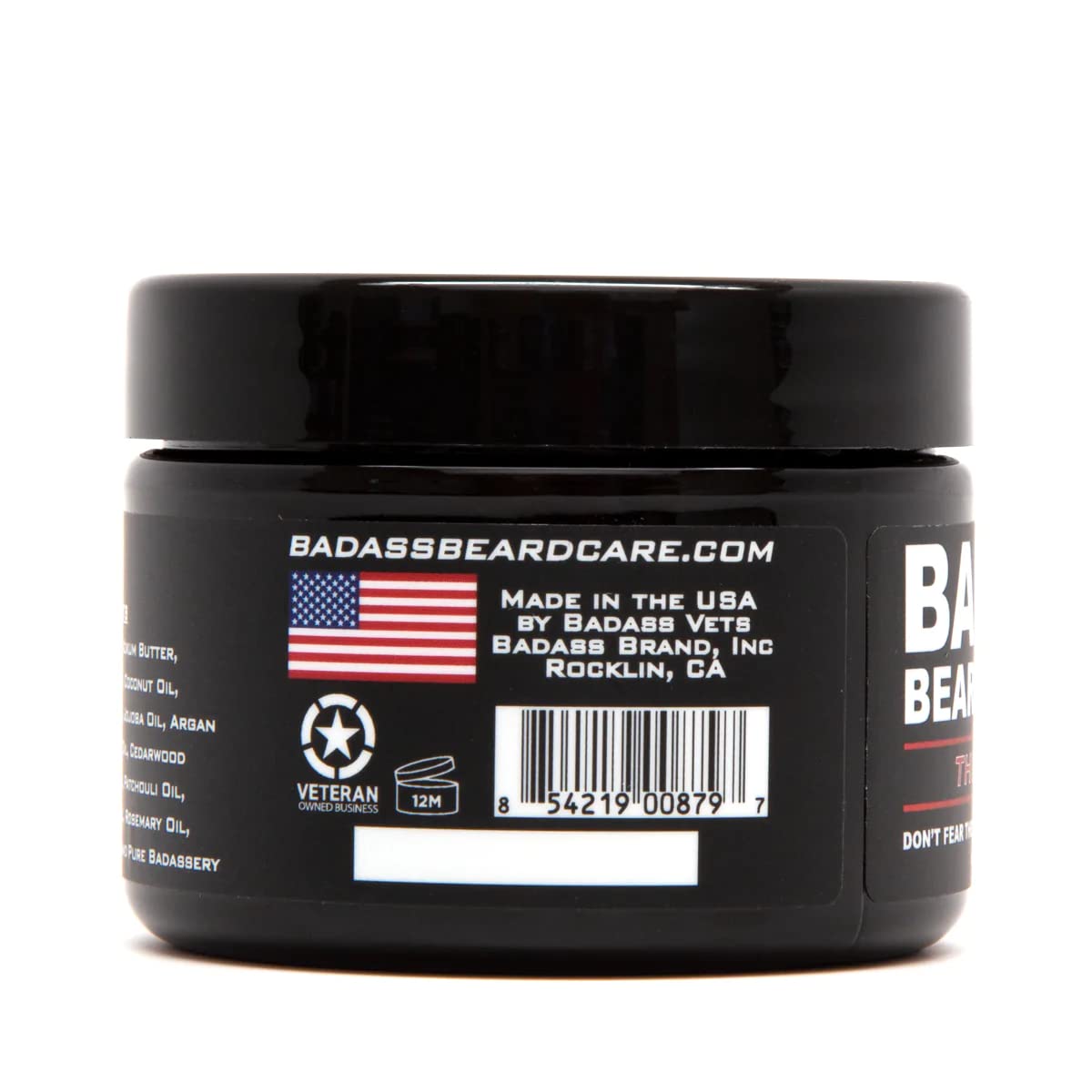 Badass Beard Care Beard Butter For Men - THE PATRIOT, 3 oz - Made of Natural Ingrediens for Healthy, Soften and Itchness Free Beard and Mustache Beauty and Personal Care Badass Beard Care