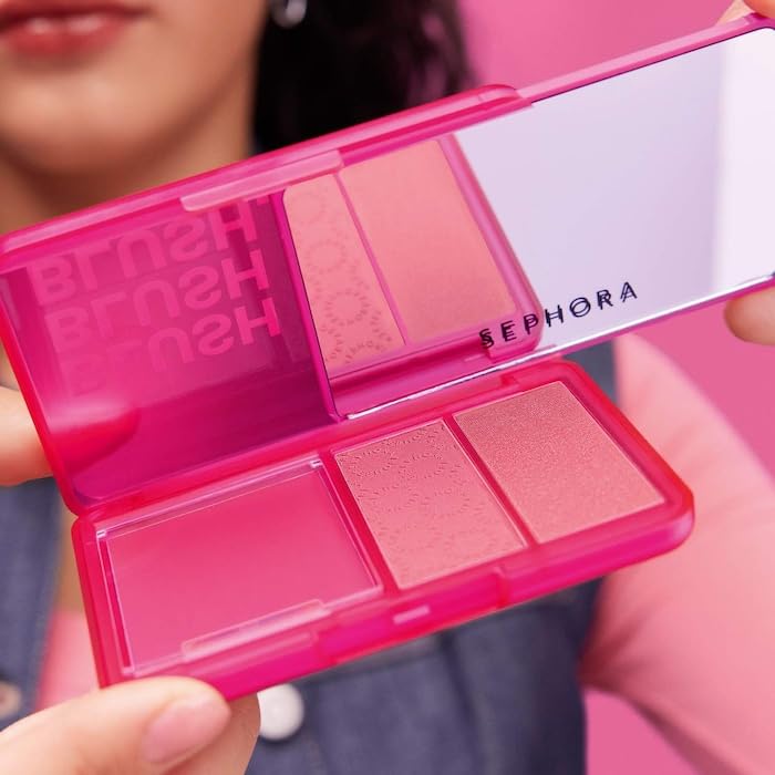 SEPHORA COLLECTION Blush Cream & Powder Palette - 01 Candy Lover - (Fresh Pink Blush Palette) Beauty & Personal Care SEPHORA