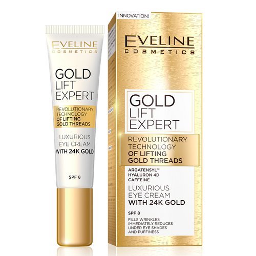 NEW EVELINE Gold Lift Expert Eye Cream 15ml Anti Wrinkle, Reduce Under Eye shade Beauty & Personal Care Eveline