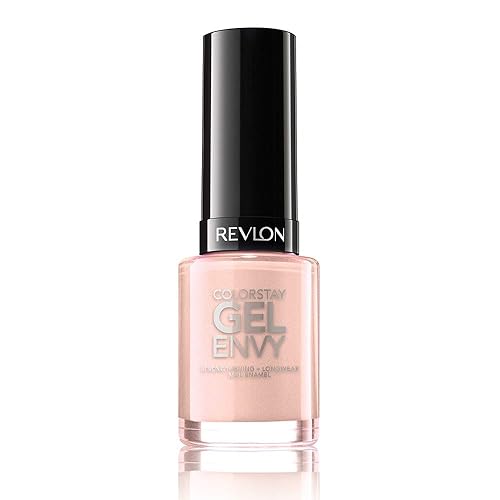 Revlon ColorStay Gel Envy Longwear Nail Polish, with Built-in Base Coat & Glossy Shine Finish, in Pink, 105 Bet On Love, 0.4 oz Beauty & Personal Care REVLON