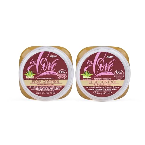 én Love Forever for Always Edge Control Hair Gel with Natural Coconut Milk, Pure Aloe Vera and Argan Oil | 48 Hours Extra Hold Pomade | Promotes Beauty & Personal Care én Love
