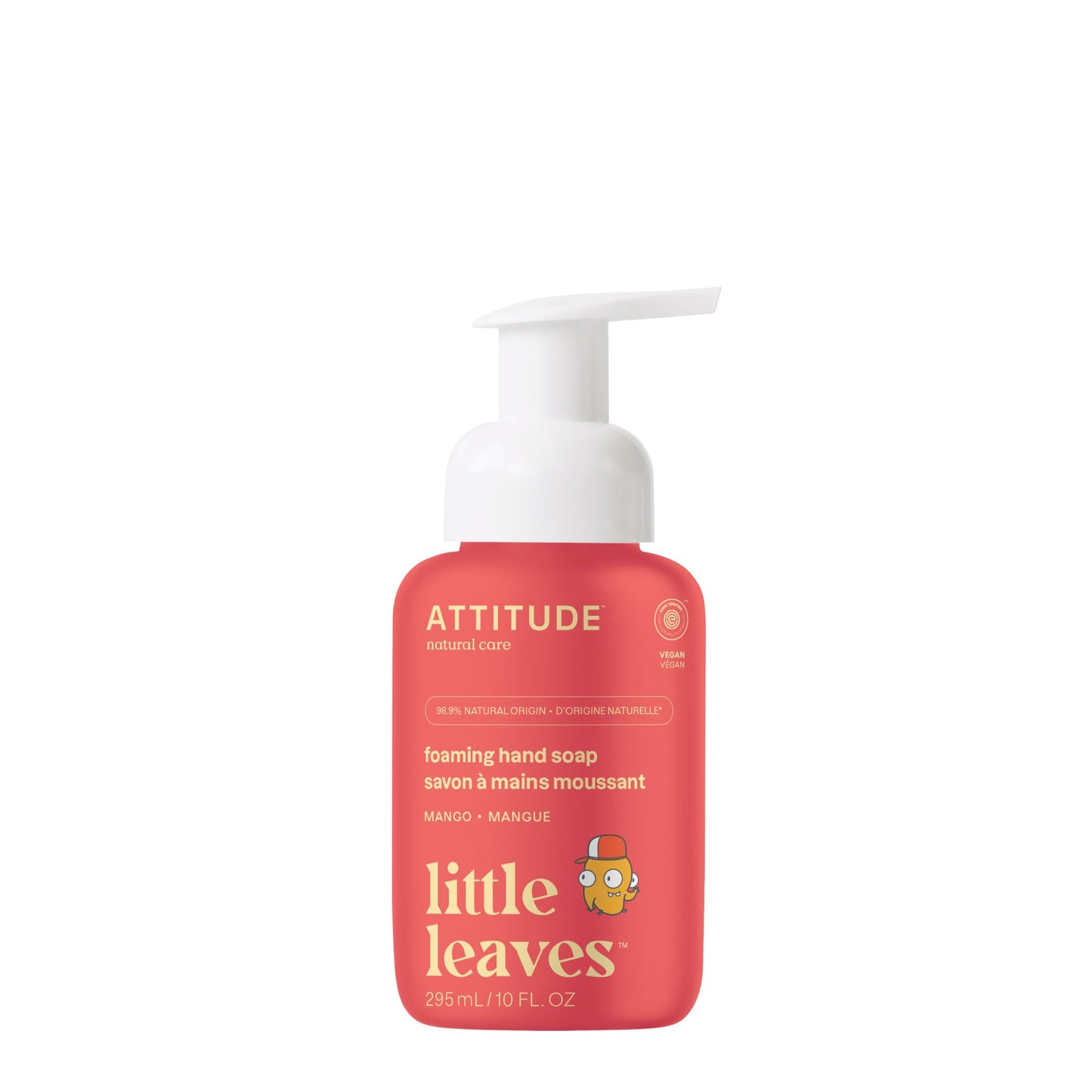 ATTITUDE Foaming Hand Soap for Kids, EWG Verified, Dermatologically Tested, Plant- and Mineral-Based Ingredients, Vegan, Mango, 10 Fl Oz Beauty & Personal Care ATTITUDE