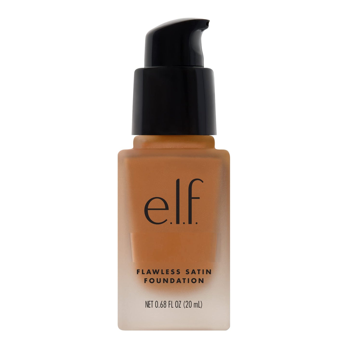 e.l.f. Flawless Satin Foundation, Lightweight & Medium Coverage, Semi-Matte Finish, Vegan , Caramel, 0.68 Fl Oz (20mL) Beauty & Personal Care e.l.f.