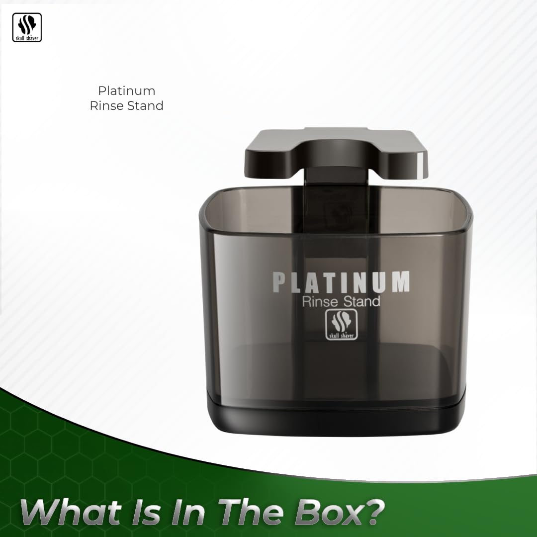 SKULL SHAVER Platinum Rinse Stand - Ultimate Cleaning Solution for Pitbull & Butterfly Shavers Beauty and Personal Care Skull Shaver