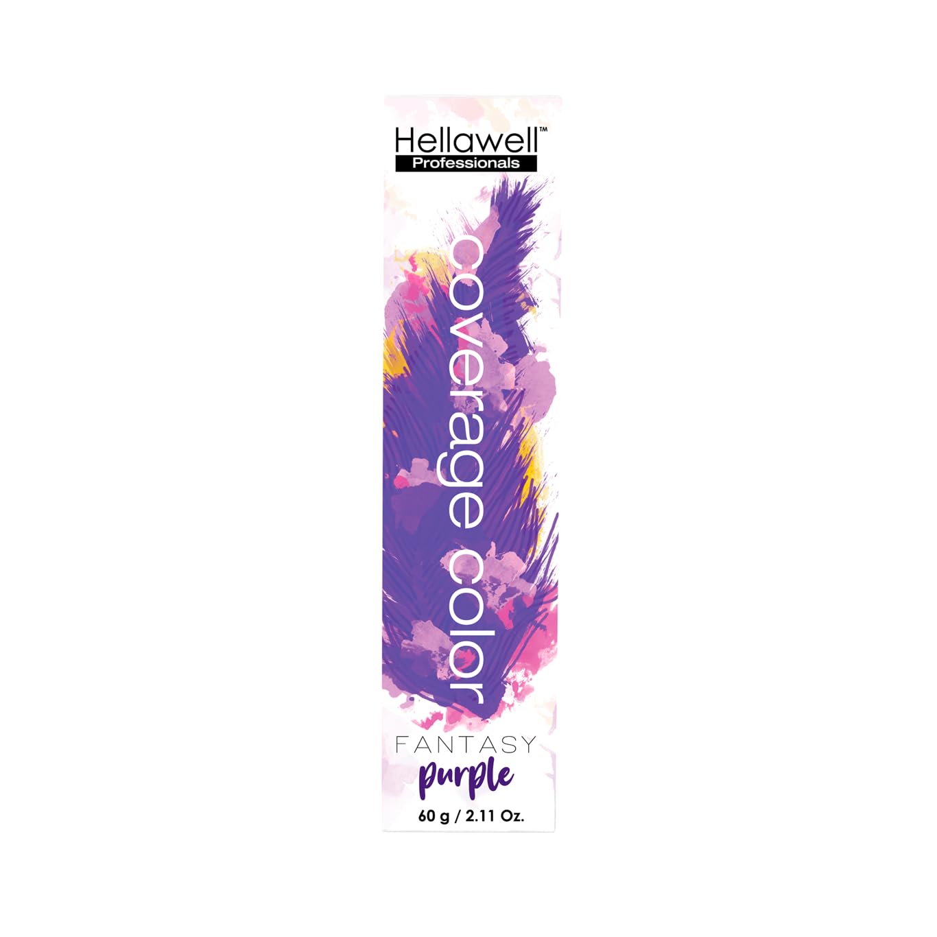Hellawell Professional Hair Dye. Coverage Color Fantasy - Semi-permanent oxidation coloring cream. Purple 2.11oz. Beauty & Personal Care HELLAWELL PROFESSIONALS