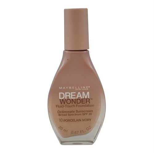 2 Pack- Maybelline Dream Wonder Fluid-Touch Foundation #10 Porcelain Ivory Beauty & Personal Care MAYBELLINE