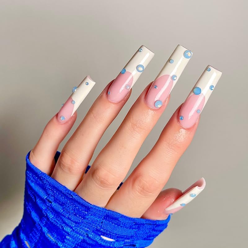 Kiara Sky C Curve XXL Nail Tip Case (500 Tips in 10 Sizes) (Square Natural)