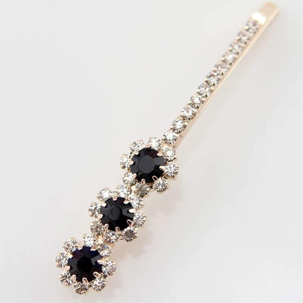 4 PCS Women Lady Crystal Hairpins Rhinestone Elegant Flower Hair Snap Clip Hair Pin Clamps Accessories Bobby Pin Headwear Beauty & Personal Care Suoirblss