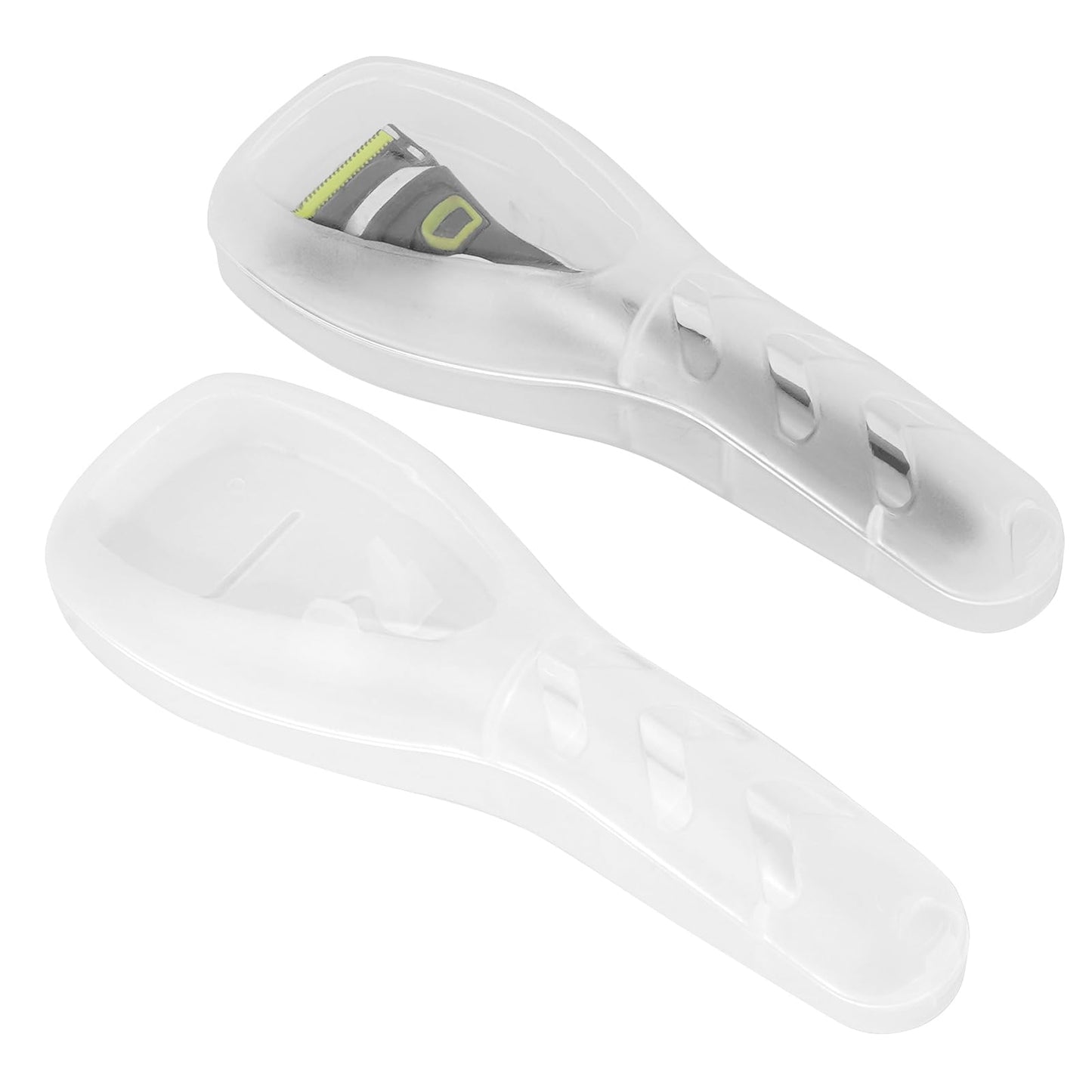 Linkidea 2 Pcs Portable Travel Razor Holder, Protective Razor Case Compatible with Gillette Fusion 5 ProGlide, Sensor 3, SkinGuard, Pace 6 Pro (White) Beauty and Personal Care Linkidea