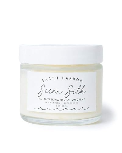 Earth Harbor SIREN SILK Multi-Tasking Hydration Creme Packed with 20 Botanical Actives, Vegan & Cruelty-Free Night Cream with Sea Retinol Alternative Beauty & Personal Care Earth Harbor