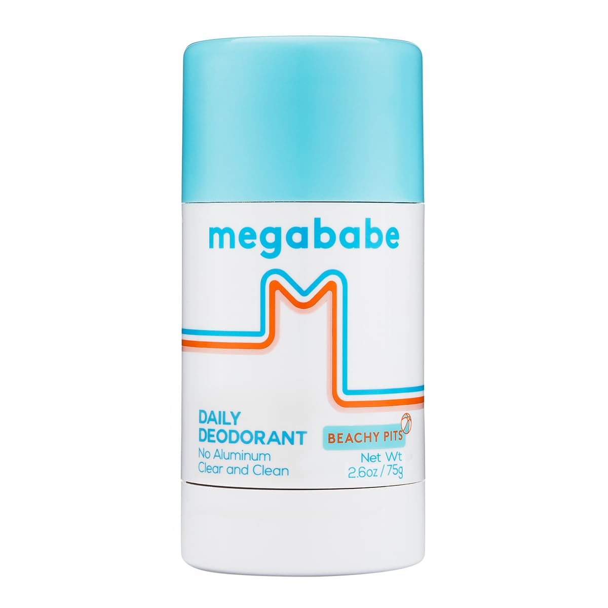 Megababe Beachy Pits Daily Deodorant, Fresh Scent, 2.6 Ounce, Stick Beauty and Personal Care Megababe