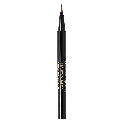 Arches and Halos Fine Bristle Tip Pen - Eyebrow Pencils for Women - Vegan Brow Pencil - Smudge-Proof, Buildable Formula - Auburn - 0.02 oz Beauty & Personal Care Arches & Halos