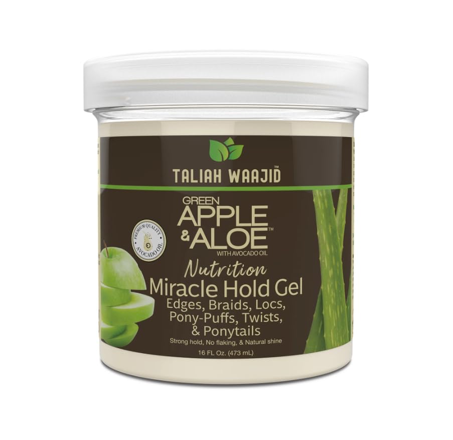 Taliah Waajid Green Apple & Aloe Nutrition Miracle Hold Gel 16oz (T028) Beauty & Personal Care Taliah Waajid black earth products
