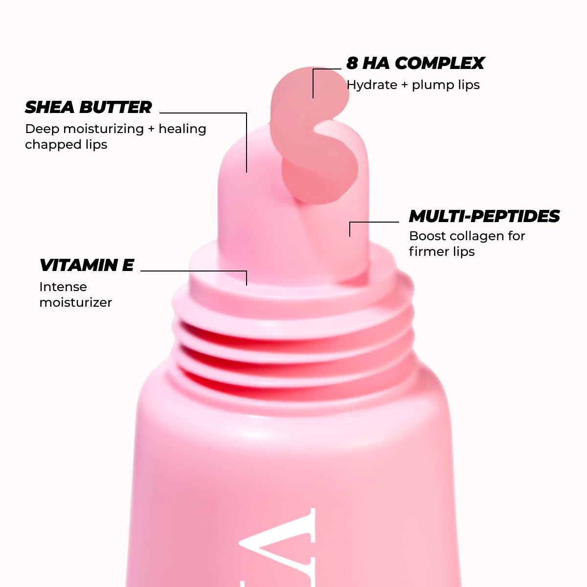 Vitamasques Lip Butter Balm Vanilla Creme Pack of 2, Korean Lip Balm - Peptide Lip Treatment - Lip Balm Hydrating - Light Tinted Lip balm - Made in Beauty and Personal Care Vitamasques