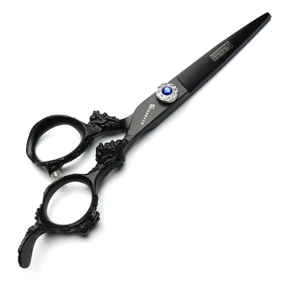 6/7 inch Hairdressing Scissors Set Barber Shop Hair Beauty Shears Styling Tools (6-inch flat)