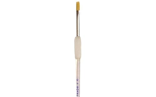Soft-Grip Golden Taklon Shader Brush-Size 8 Fabric Beauty & Personal Care OMNIA Brush