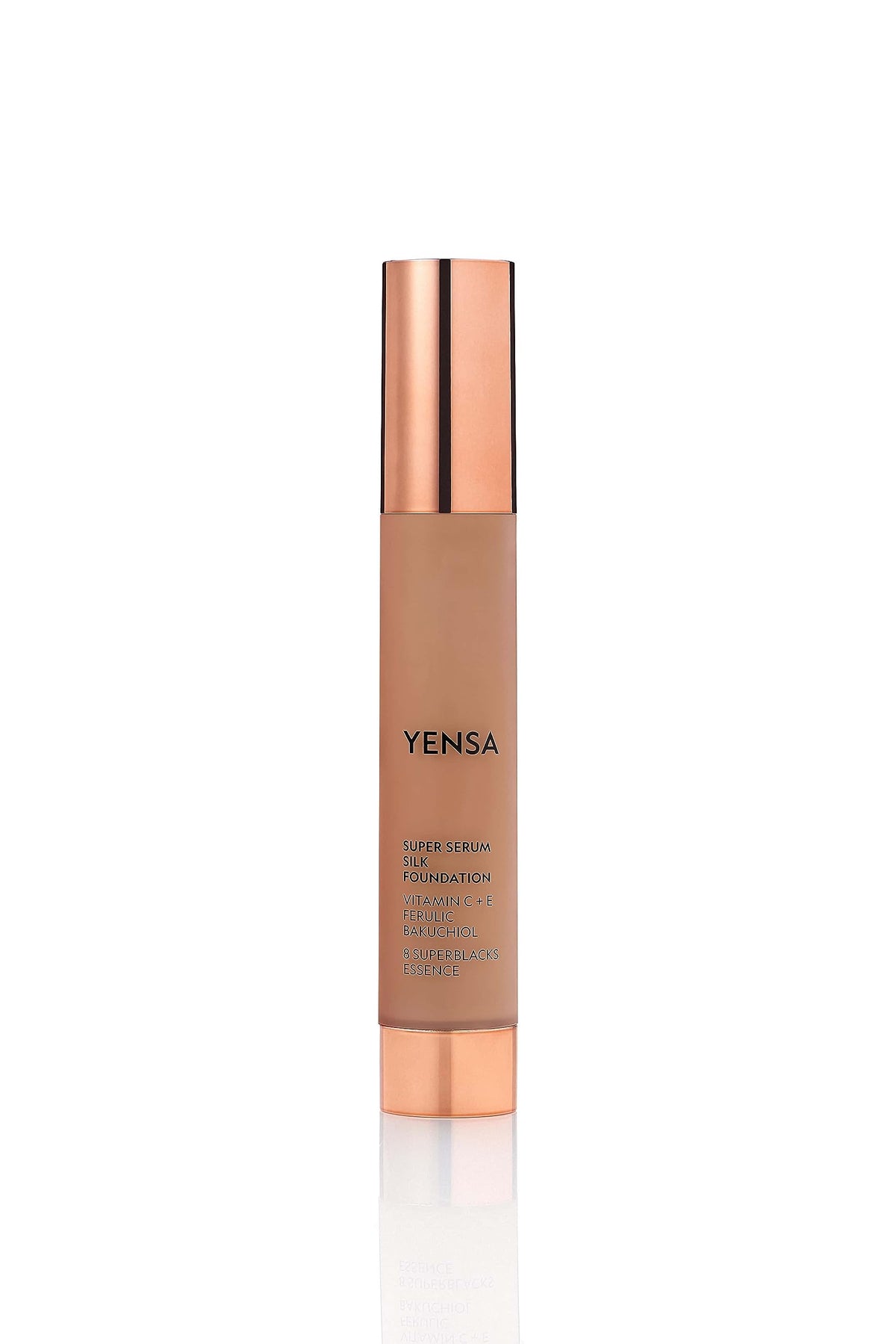 YENSA Serum Foundation Makeup - Super Silk Full Coverage Foundation Enriched with Peptides, Vitamin C & Ferulic Acid to Help Reduce Fine Lines Beauty & Personal Care YENSA