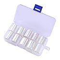 WOKOTO 10 Rolls White Pearl Color Holographic Nail Art Foil Transfer Roll Set Mix-Pattern Stickers Nails Transfer Decals Wraps Kit(1.0inchs*39.4inchs Beauty & Personal Care WOKOTO