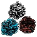 Loofah Bath Shower Sponge Body Scrubber,Extra Large 75g XL Exfoliate Mesh Pouf Shower Bouquet,3 Pack Body Wash for Women and Men Beauty & Personal Care Scartink