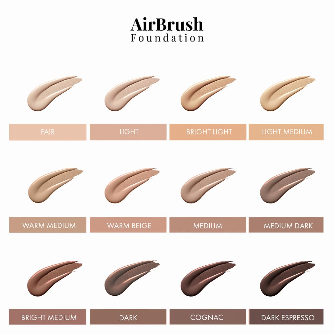 MagicMinerals AirBrush Foundation Set by Jerome Alexander - 3pc Set Includes Primer, Foundation and Kabuki Brush - Spray Makeup with Anti-aging Beauty & Personal Care Jerome Alexander