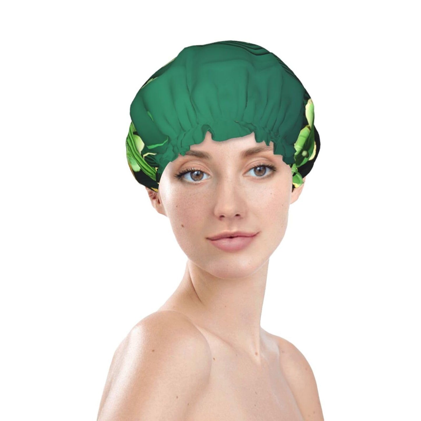 Happy St Patrick'S Day Shower Cap For Women Reusable Double Layers Bathing Bath Cap Hair Caps Waterproof Elastic Band Ladies Spa Salon Shower Hat Hair Beauty and Personal Care GDSHJKLW