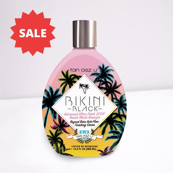 Tan Asz U BIKINI BLACK Advanced Ultra-Dark 200x Black Bronzer - 13.5 oz. Beauty & Personal Care Tan Asz U