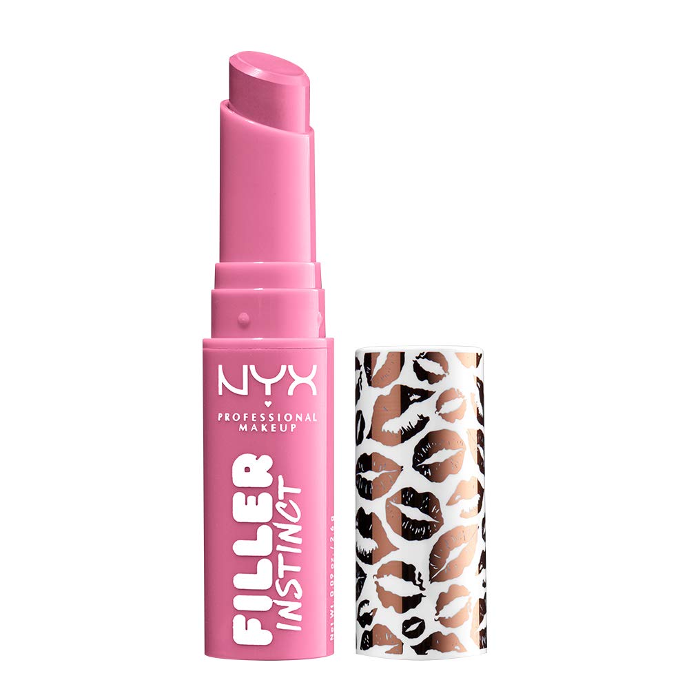 NYX PROFESSIONAL MAKEUP Filler Instinct Plumping Lip Color, Lip Balm - Miami Nights (Hot Pink) Beauty & Personal Care NYX PROFESSIONAL MAKEUP