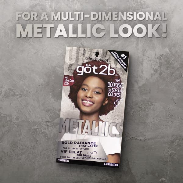 Got2b Metallics Permanent Hair Color, M65 Deep Red Beauty & Personal Care Got2B