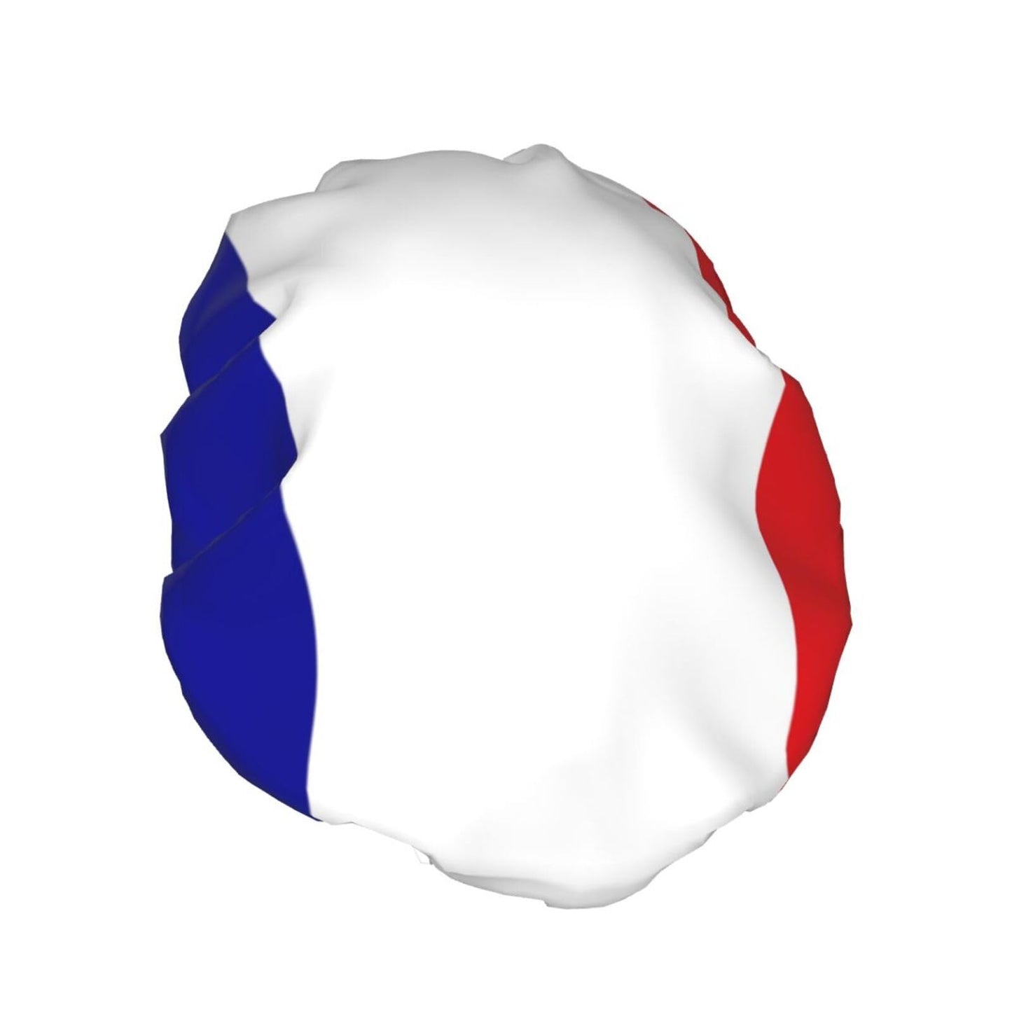 French Flag Prints Shower Cap Double Layer Lined Waterproof Bathing Shower Hat Beauty and Personal Care Hayyett