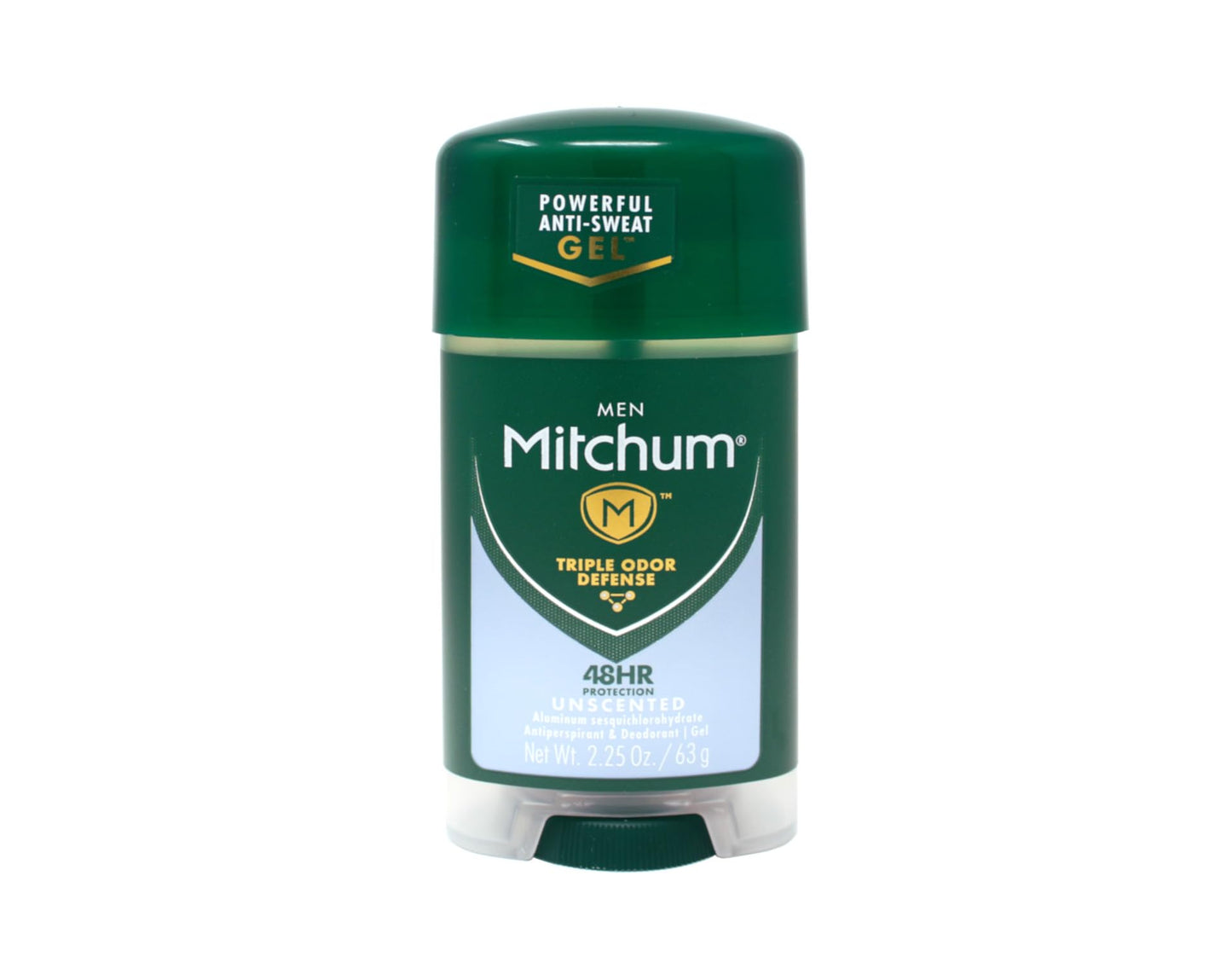 Mitchum Clear Gel Anti-Perspirant & Deodorant, Unscented for Men, 2.25 Oz (3 Pack) Beauty and Personal Care Mitchum