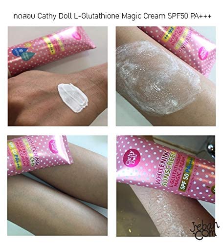 Cathy Doll L-Glutathione Magic Cream SPF 50 Whitening Sunscreen 138ml Beauty & Personal Care Cathy Doll
