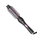 2IN1 Hair Brush Iron Professional Ceramic Hair Curling Iron/Straightener,Anti-Scald Nylon Bristles,Negative Ionic Dual Voltage for Travel,Curls Beauty & Personal Care BERTA