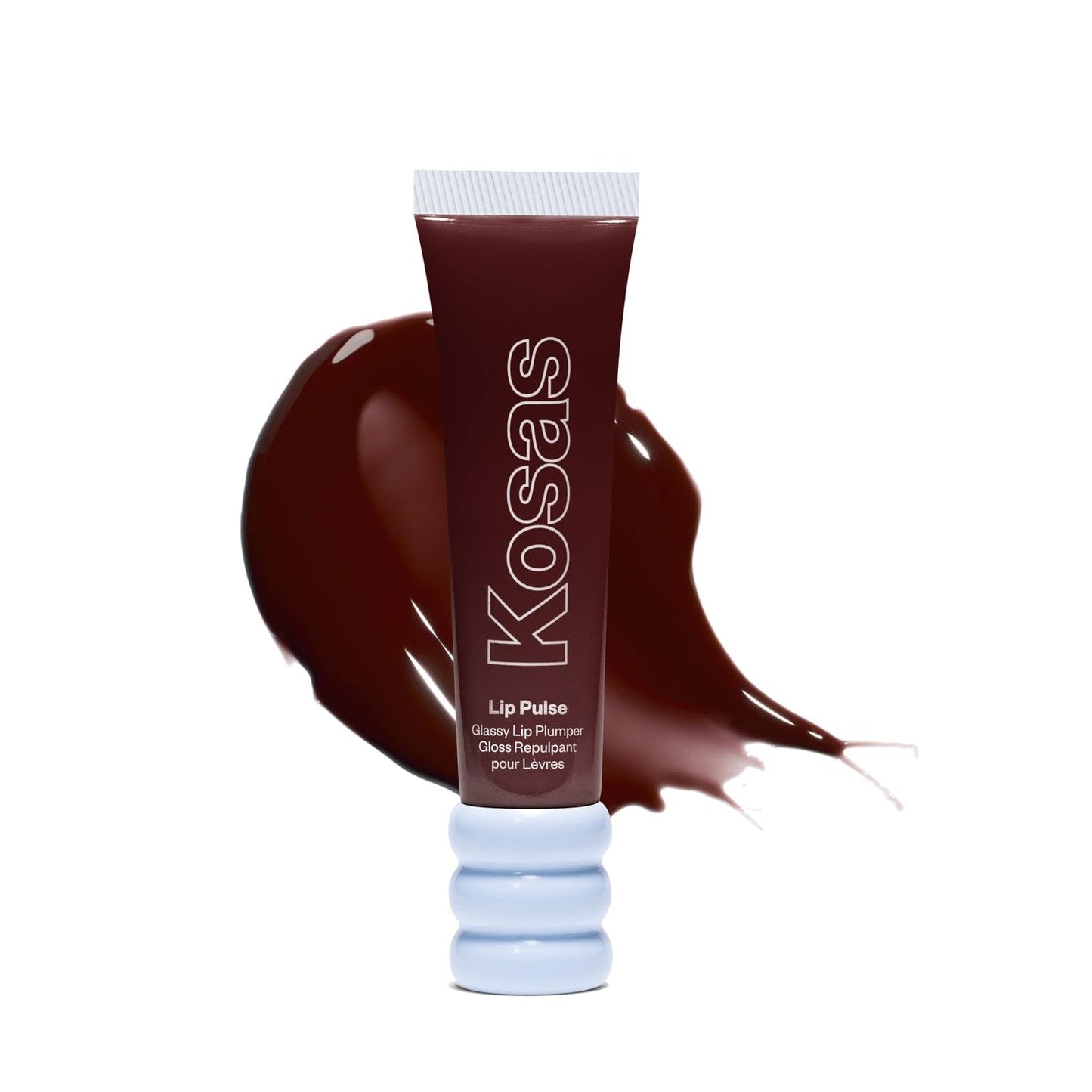 Kosas Lip Pulse Lip Plumper Gloss - Non-Sticky Hydrating Lip Gloss with Warming-Cooling Tingle, Mirror Shine Finish, Visibly Fuller Lips, Soulfire Beauty and Personal Care Kosas