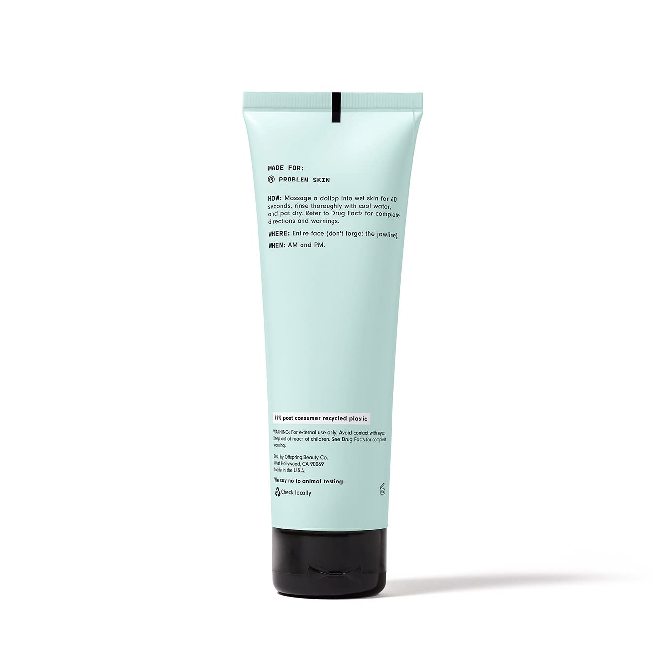 Versed Keep The Peace Calming Cream Cleanser 4 oz – Gentle Foaming Face Wash with Salicylic Acid, Reduces Blemishes, Non-Drying & Vegan Beauty & Personal Care Versed