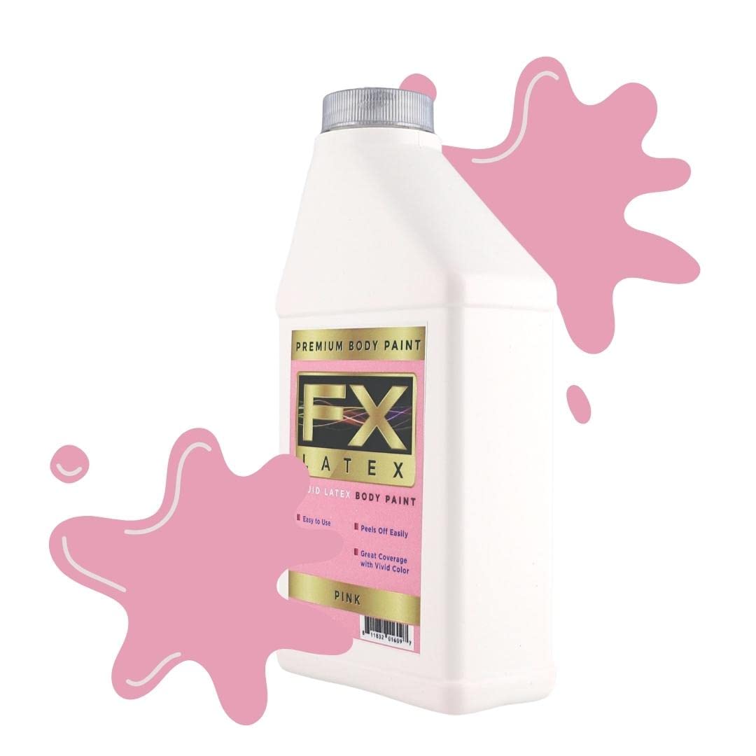 Liquid Latex Fashions- Ammonia Free Natural Face paint for Kids and Adults, Ideal for Artwork, Parties, School Plays, Cosplays and Concerts, Pink- 16 Beauty & Personal Care Liquid Latex Fashions