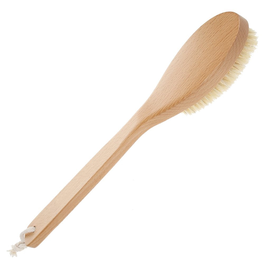 Bath Body Brush Long Handle Wooden Shower Brush with Natural Bristles Beauty & Personal Care HUAYI